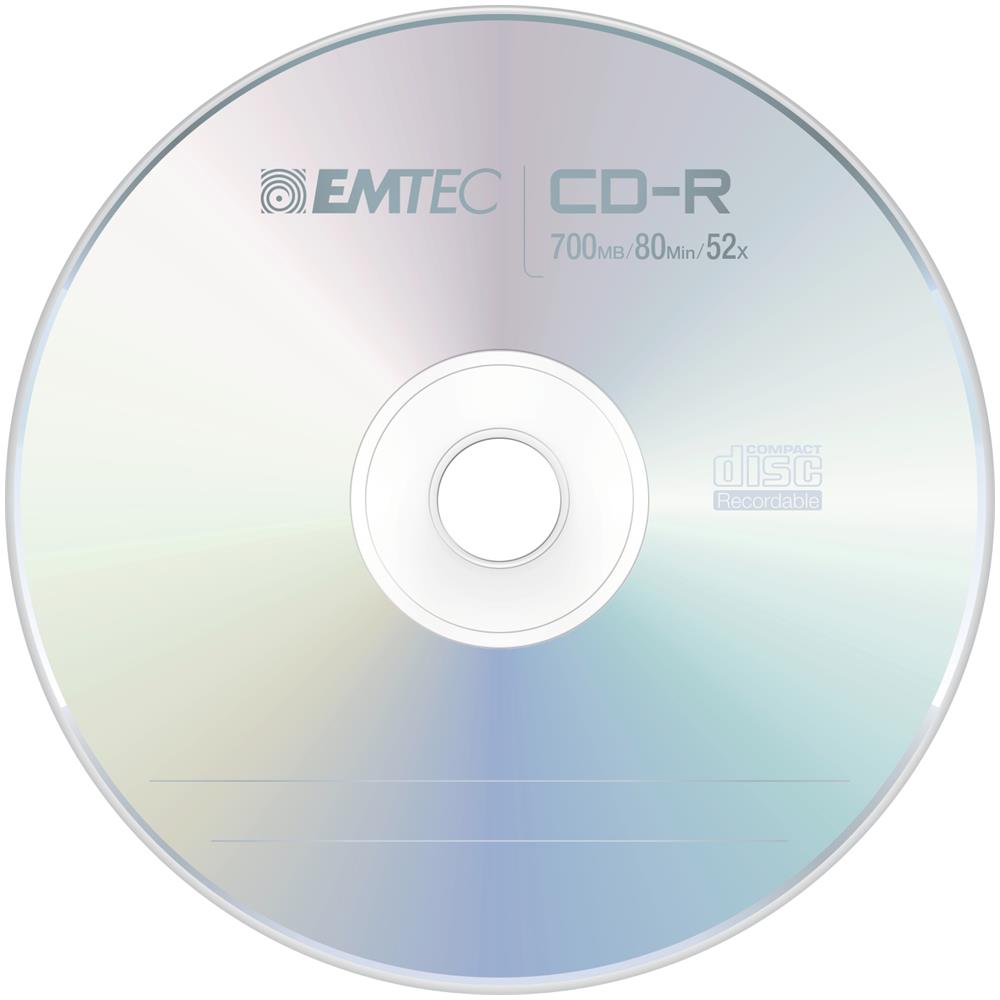 ECOC805052CB, CD-R, 700 MB, 52x, Scatola per torte - Foto 1